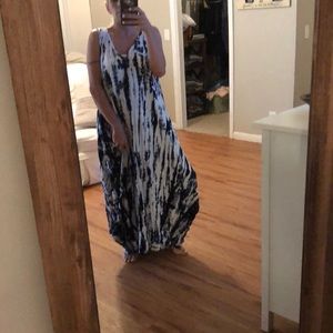 Fillyboo Tie Dye Maxi Dress Size Small